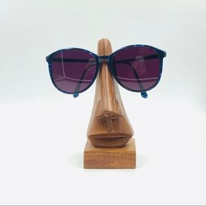 Vintage Kenmark Blue Oval Sunglasses Frames